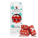 Adios Non Handle Poo Bags XMAS Red - Jalex Pet Products  Adios Non Handle Poo Bags XMAS Red