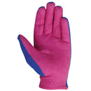 Hy Equestrian Thelwell Collection Race Riding Gloves - Cobalt Blue/Magenta - Jalex Pet Products 