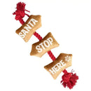 Santa Stop Here Rope Toy - Jalex Pet Products  Santa Stop Here Rope Toy