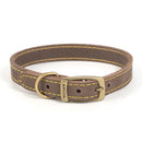 Ancol Timberwolf Leather Collar Sable - Jalex Pet Products 