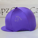 Capz Diamondz Cap Cover Lycra - Horse Head Logo - Jalex Pet Products 