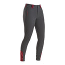 Firefoot Emley Four Way Stretch Breeches Ladies - Grey/Merlot - Jalex Pet Products 