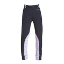 Firefoot Harden Jodphurs Horse Print Kids Navy/Lilac - Jalex Pet Products 