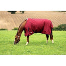JHL Essential Light Weight Plus Turnout Rug - Burgundy/Navy - Jalex Pet Products 