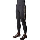 Supreme Products Active Show Rider Leggings - Black/Gold - X Small - Jalex Pet Products 